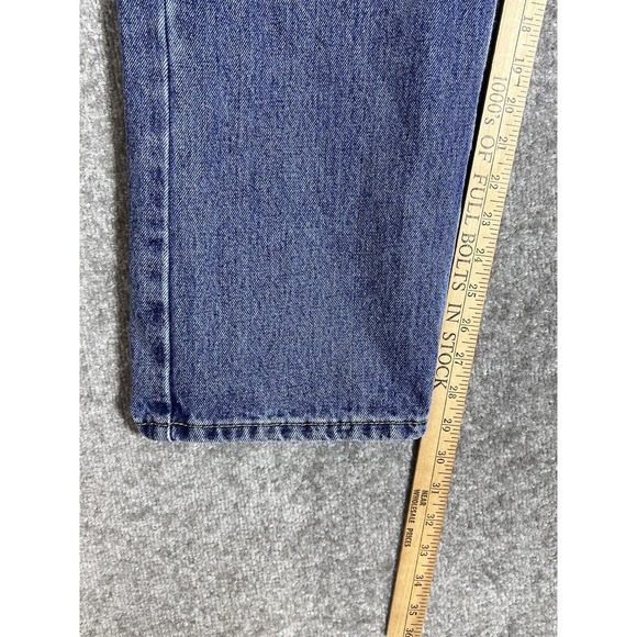 Levis 505 Jeans Mens Size 42x29 Straight Leg Blue Denim Cotton Pockets - Picture 9 of 10